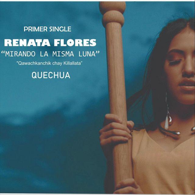 Portada de Sencillo/EP "Mirando La Miesma Luna", de Renata Flores