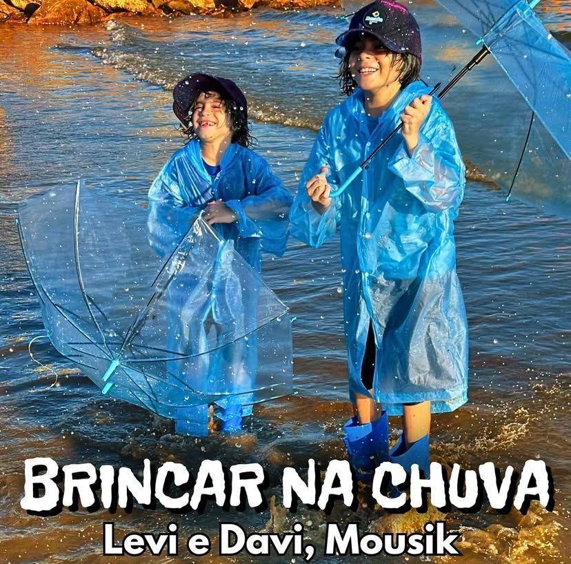 Portada de Sencillo/EP "Brincar Na Chuva", de Levi e Davi