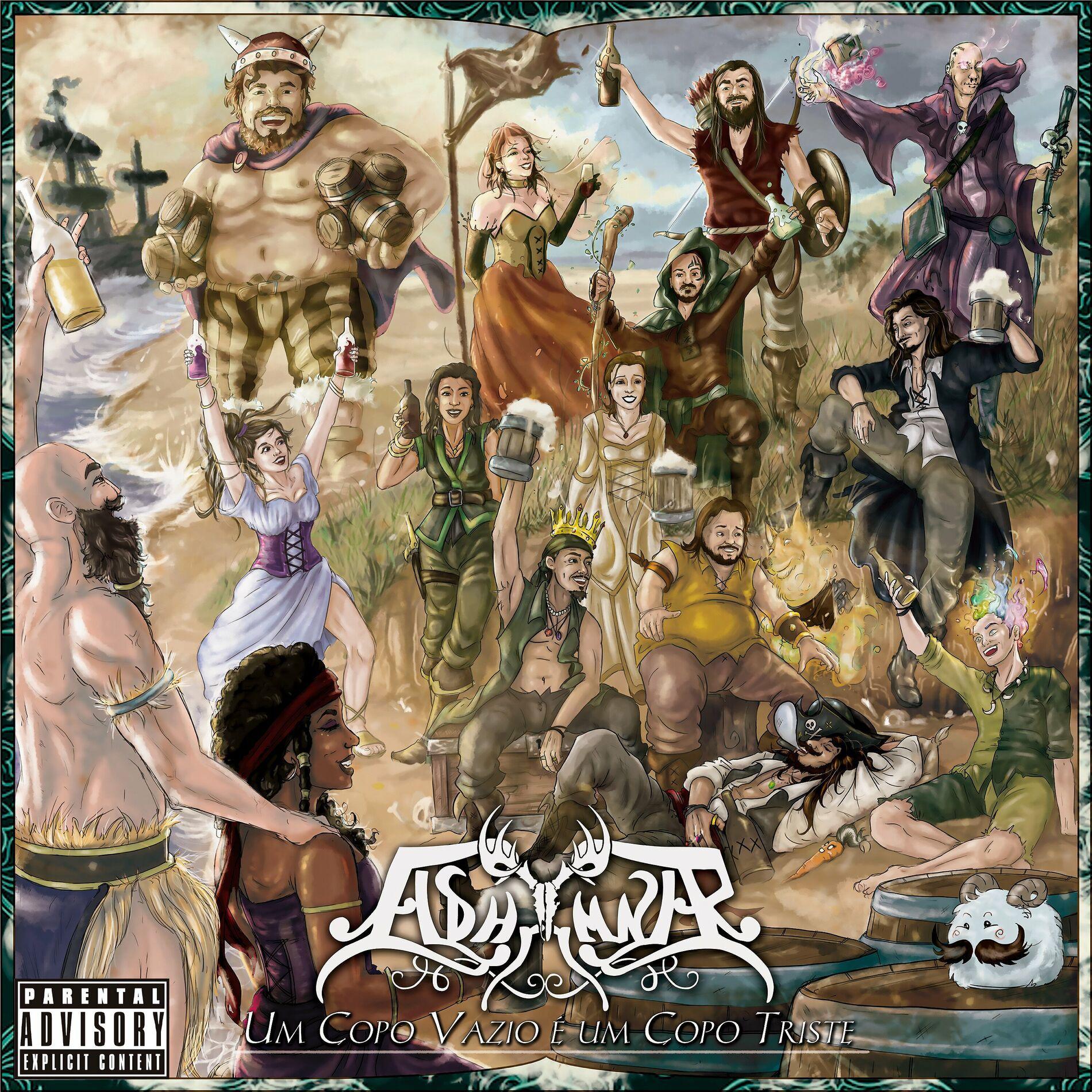 Capa do Single/EP "Um Copo Vazio É um Copo Triste", de Eldhrimnir