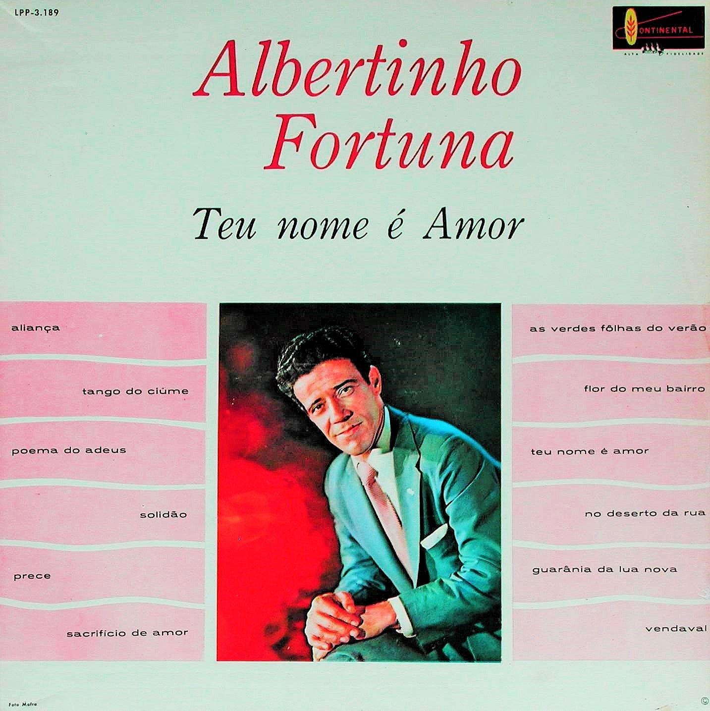Portada de Álbum "Teu Nome É Amor", de Albertinho Fortuna