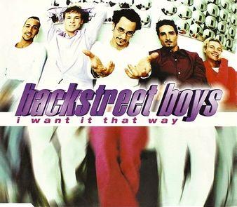 Capa do álbum "I Want It That Way", de Backstreet Boys