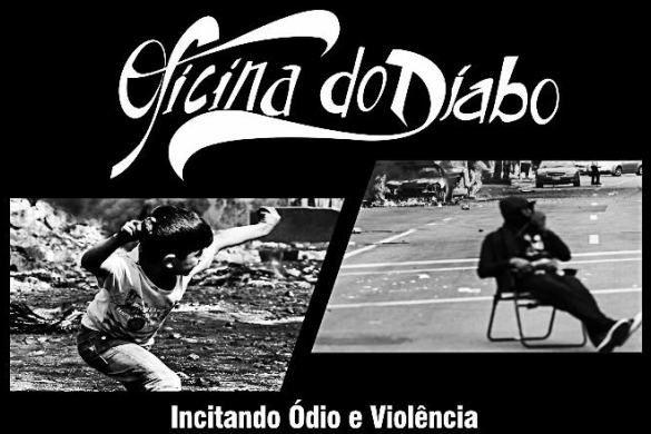 Portada de Álbum "Incitando Ódio e Violência", de Oficina do Diabo