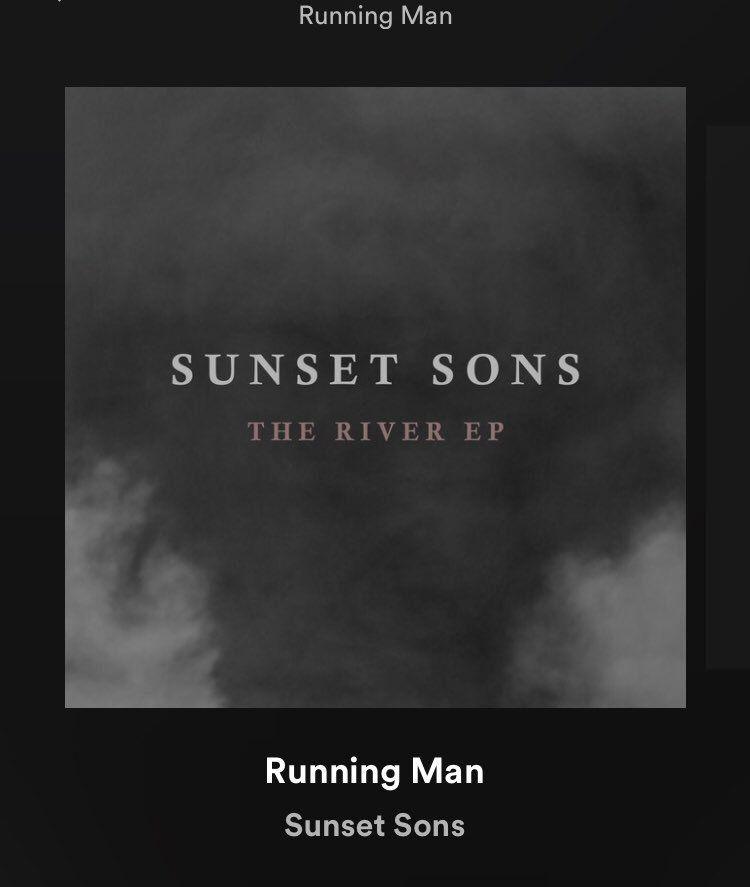 Portada de Sencillo/EP "Running Man", de Sunset Sons