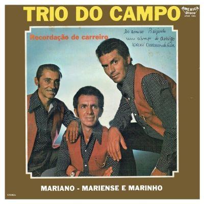 Capa do Álbum "Recordação De Carreiro", de Trio do Campo