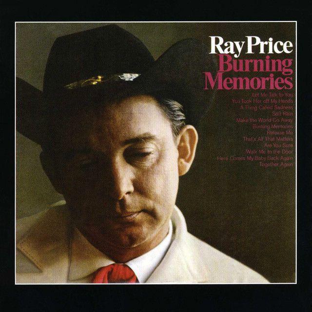 Capa do Álbum "Burning Memories", de Ray Price