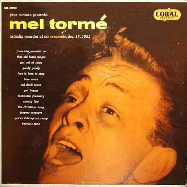 Portada de Álbum "Gene Norman Presents Mel Torme At The Crescendo", de Mel Torme