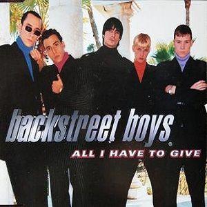 Capa do álbum "All I Have To Give", de Backstreet Boys