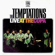 Portada del álbum "Live At The Copa", de The Temptations