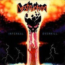Portada del álbum "Infernal Overkill", de Destruction