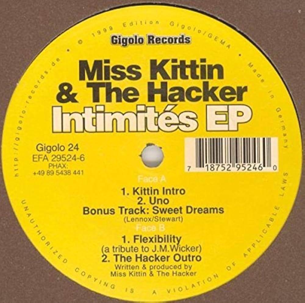 Portada de Sencillo/EP "Intimités EP", de Miss Kittin