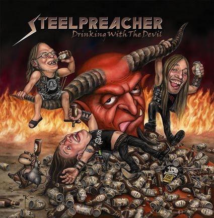 Portada de Álbum "Drinking with the Devil", de Steelpreacher