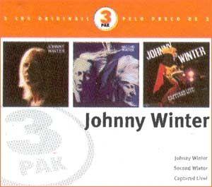 Capa do Álbum "Johnny Winter - Coleção 3 Pak", de Johnny Winter