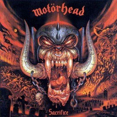 Capa do álbum "Sacrifice", de Motörhead