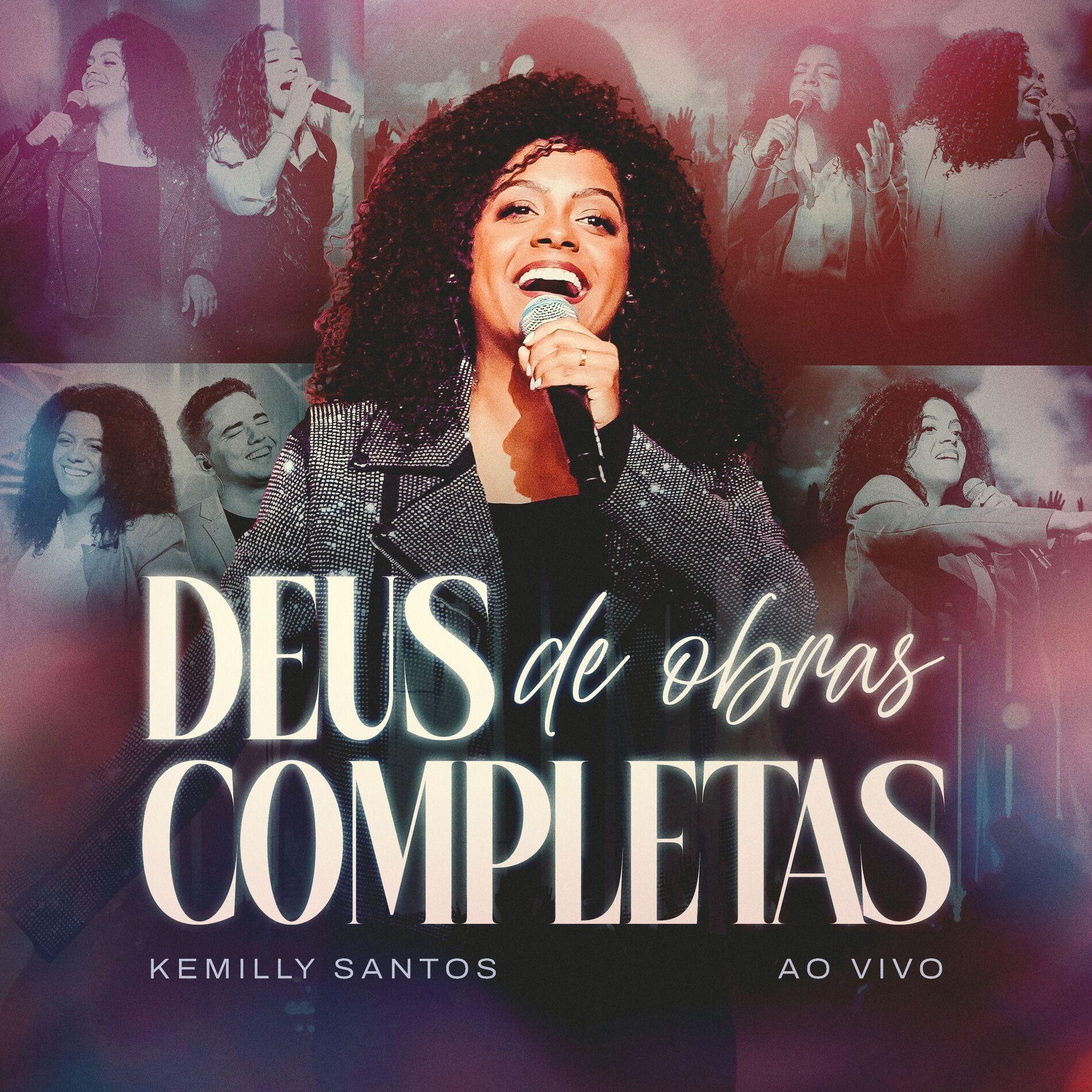 Portada de Álbum "Deus de Obras Completas", de Kemilly Santos