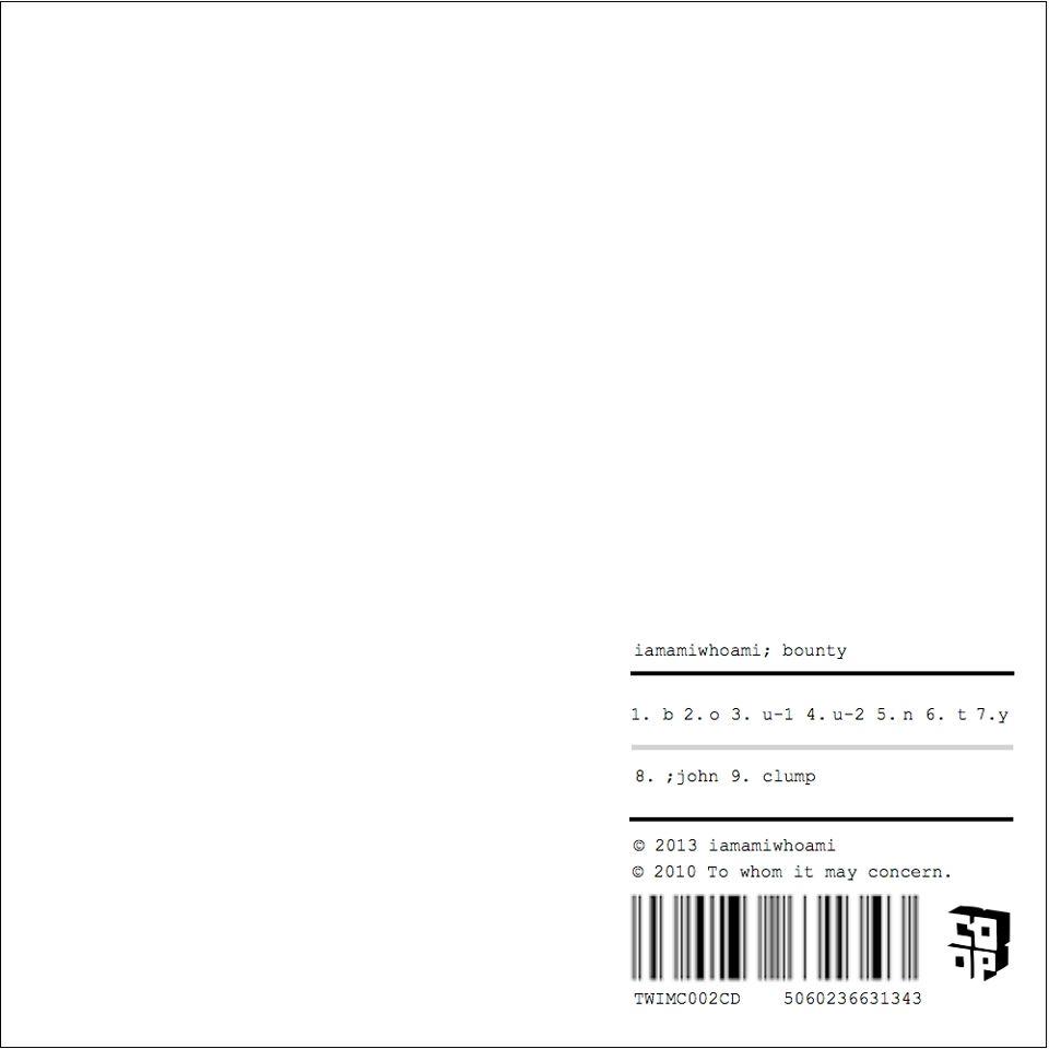 Portada de Álbum "Bounty (2013)", de iamamiwhoami