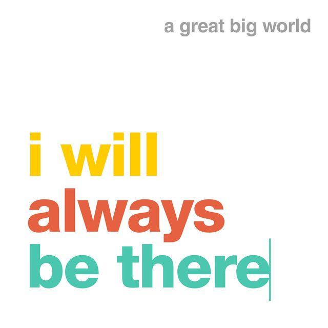 Portada de Sencillo/EP "I Will Always Be There", de A Great Big World