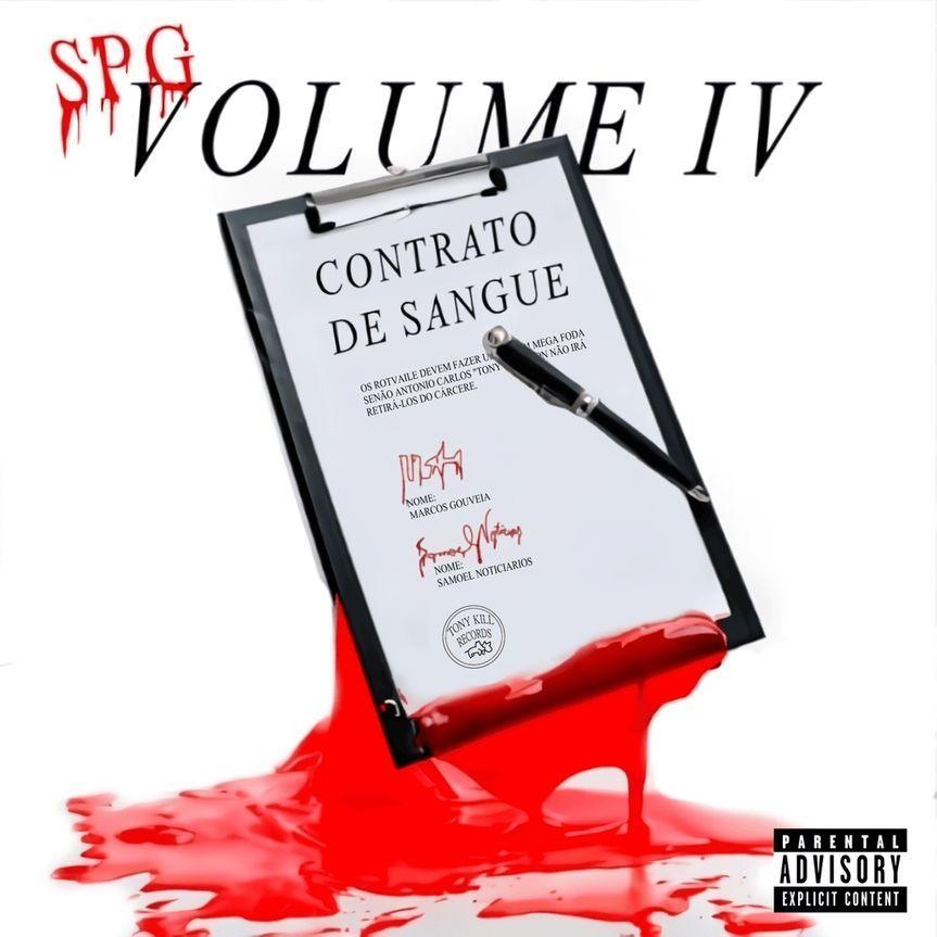 Capa do Álbum "SPG VOLUME IV - CONTRATO DE SANGUE", de SPG