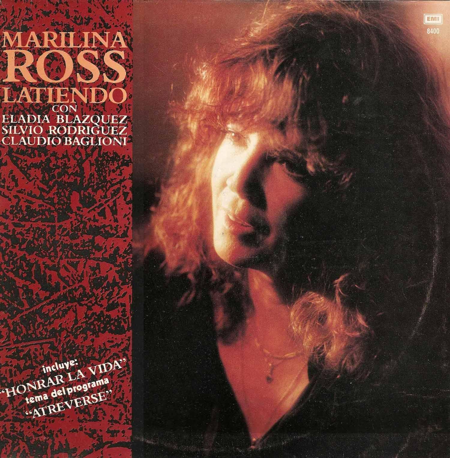 Capa do Álbum "Latiendo Con Eladia Blazquez, Silvio Rodriguez, Claudio Baglioni", de Marilina Ross