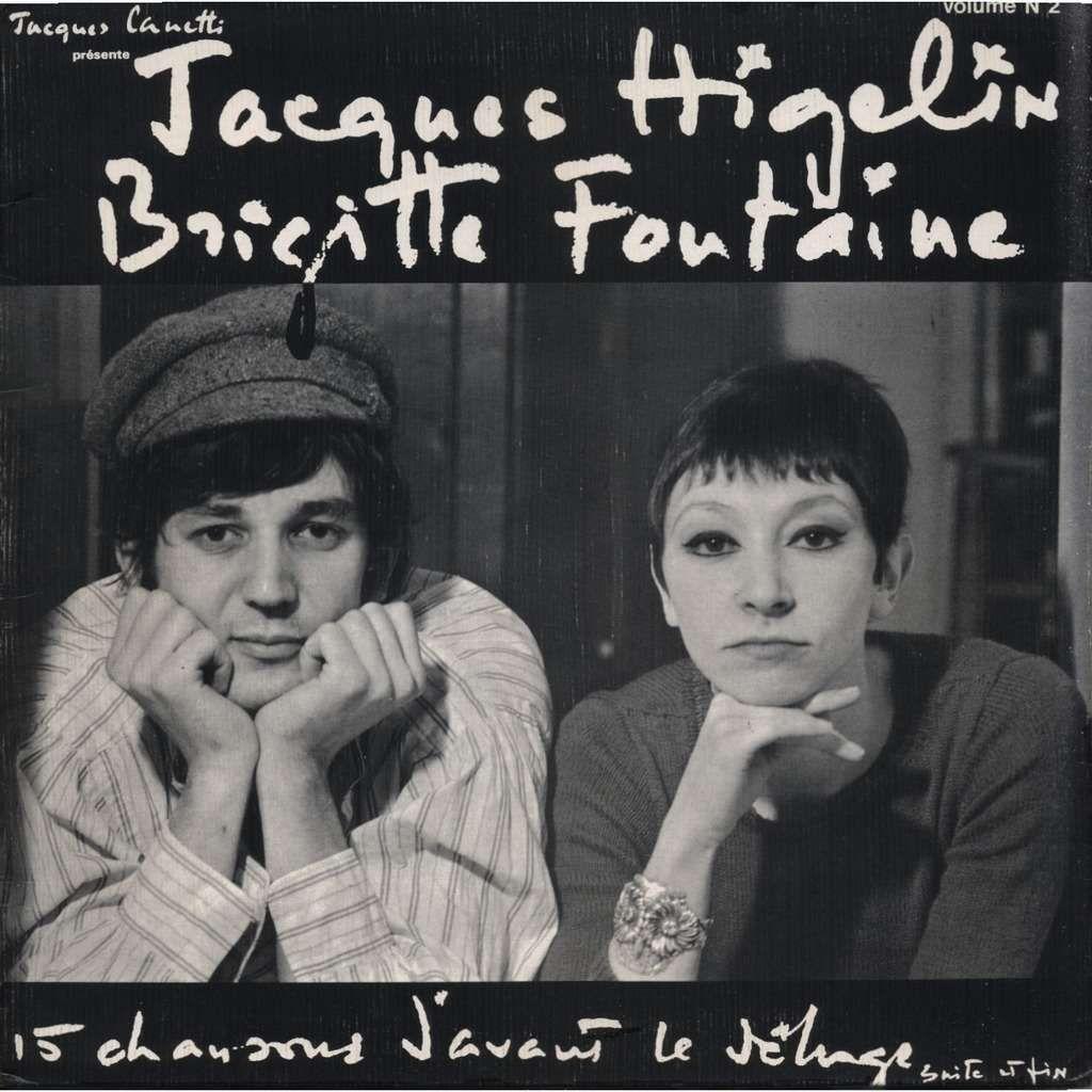 Portada de Álbum "15 Chansons D'avant Le Déluge (Suite Et Fin) (avec Jacques Higelin)", de Brigitte Fontaine