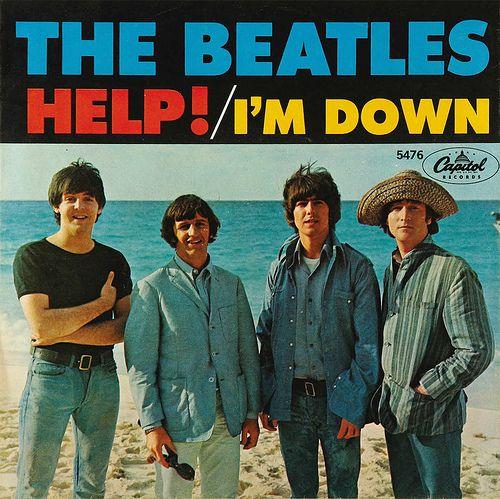 Portada del álbum "Help! / I'm Down", de The Beatles