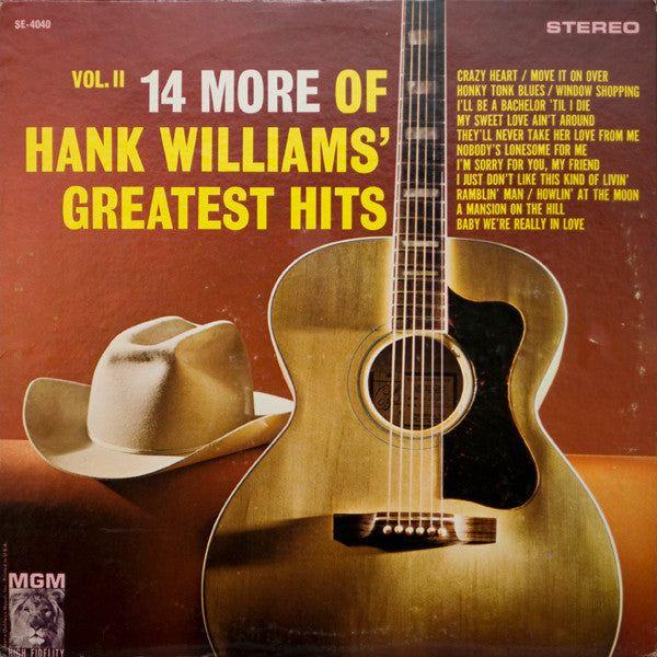Portada de Álbum "14 More Of Hank Williams' Greatest Hits Vol. II", de Hank Williams