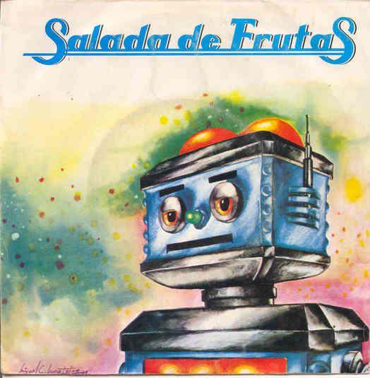 Single/EP cover of "Robot / Armagedom" by Salada De Frutas