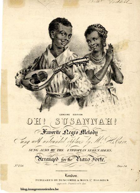 Portada de Sencillo/EP "Oh! Susannah!", de Stephen Foster