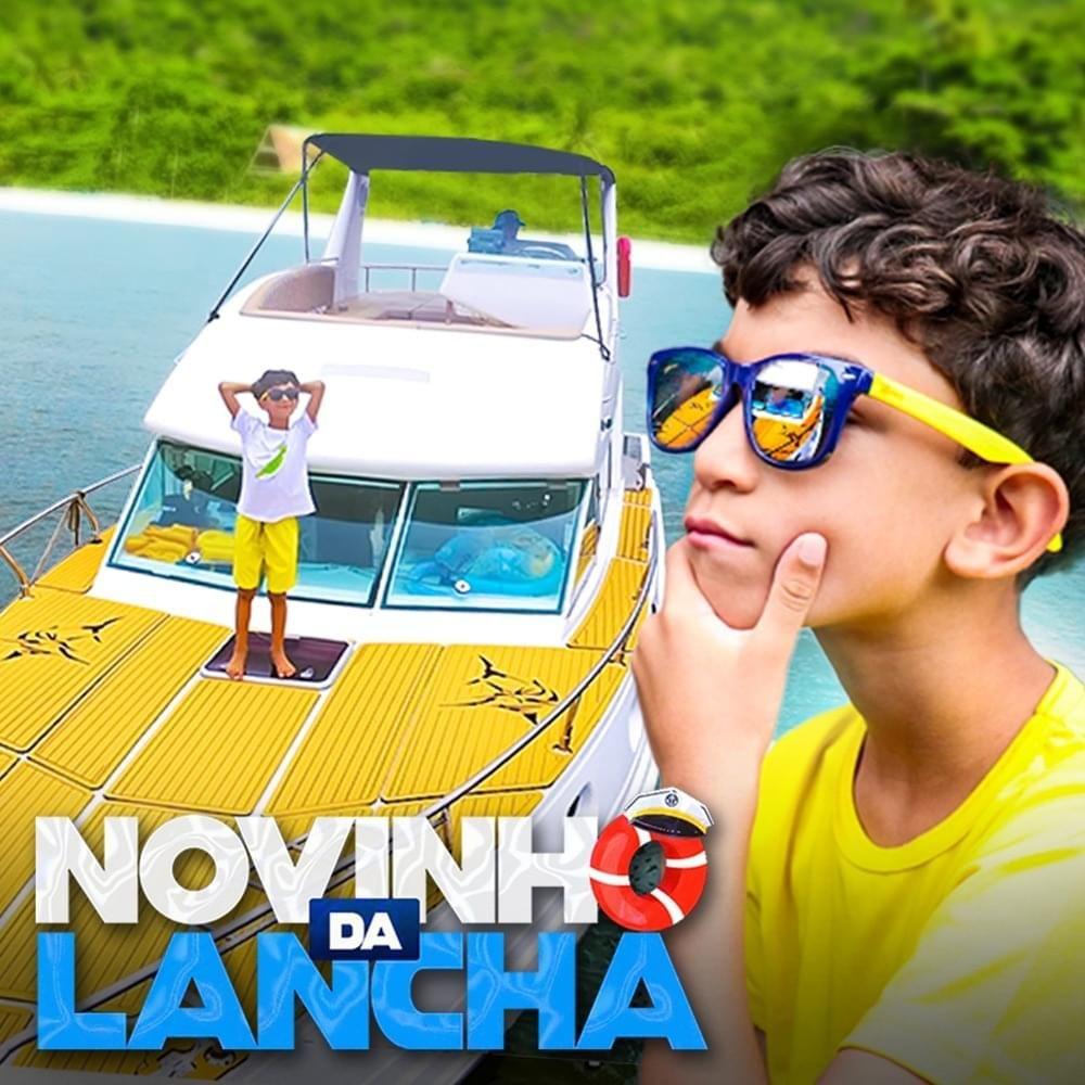 Portada de Sencillo/EP "Novinho da Lancha", de Lucas Rocha (Família Rocha)
