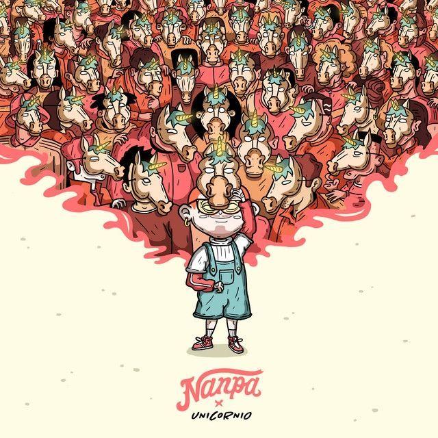 Capa do álbum "Unicornio", de Nanpa Básico
