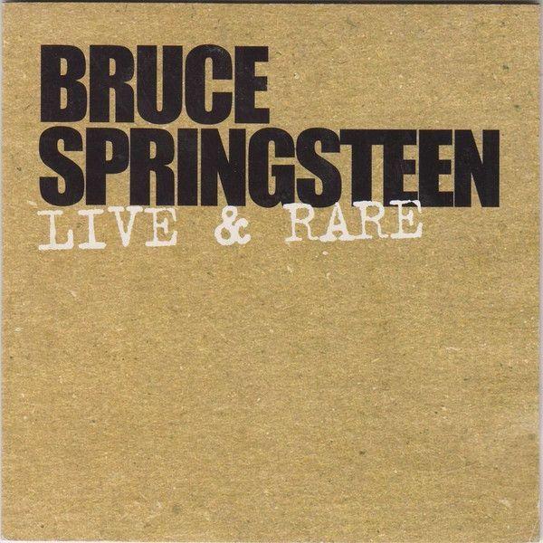 Capa do álbum "Live & Rare ", de Bruce Springsteen