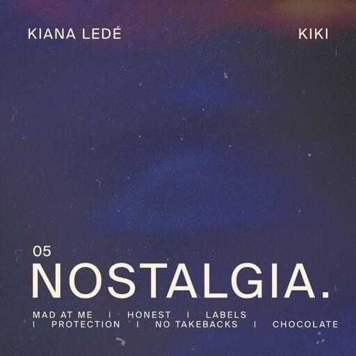 Capa do álbum "Nostalgia", de Kiana Ledé