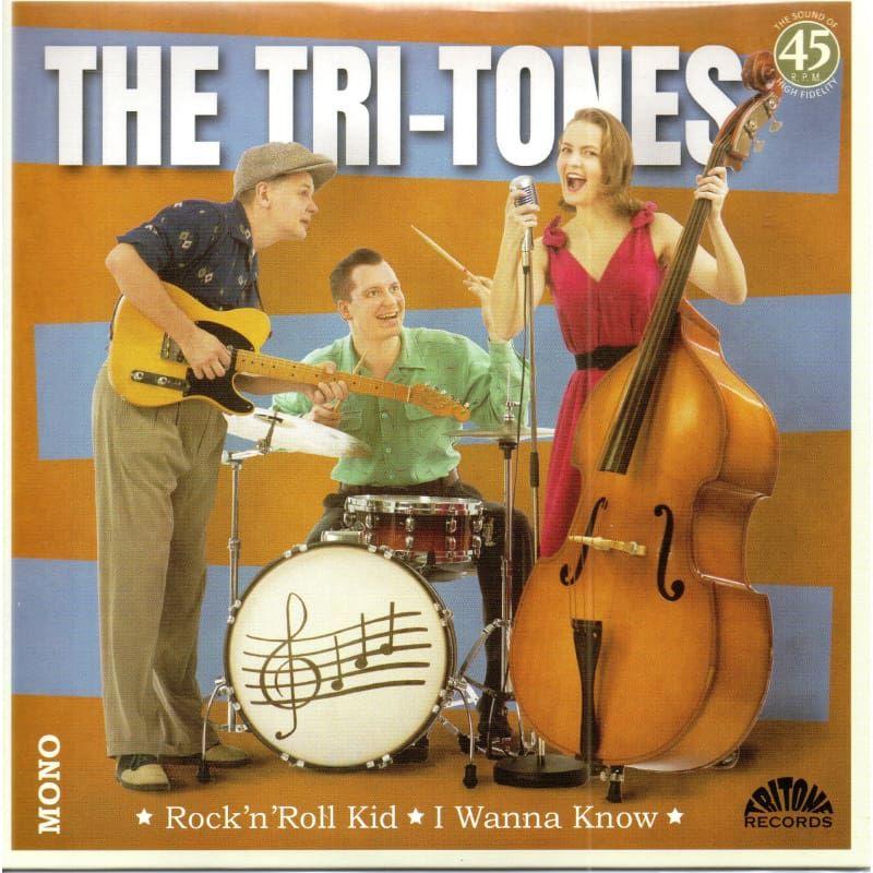 Portada de Sencillo/EP "Rock'n'Roll Kid / I Wanna Know", de The Tri-Tones