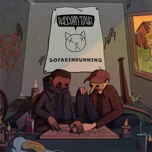 Portada de Sencillo/EP "Sofarinrunning", de Raccoon Tour