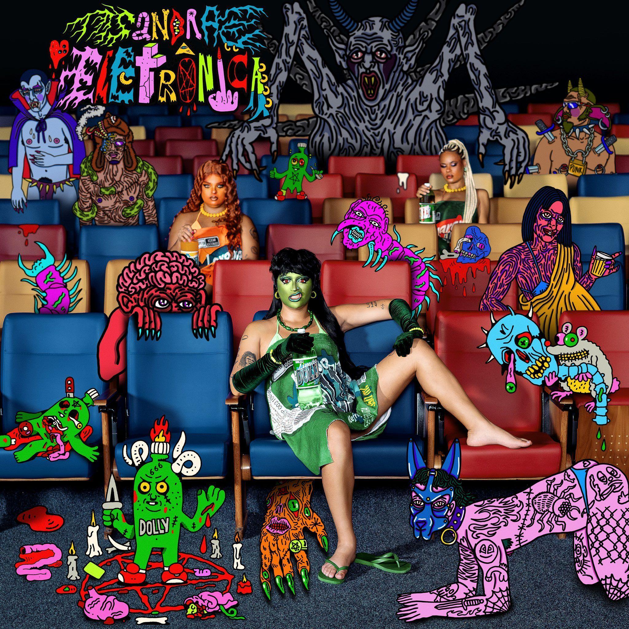 Portada del álbum "SANDRA ELETRÔNICA", de Katy da Voz e As Abusadas