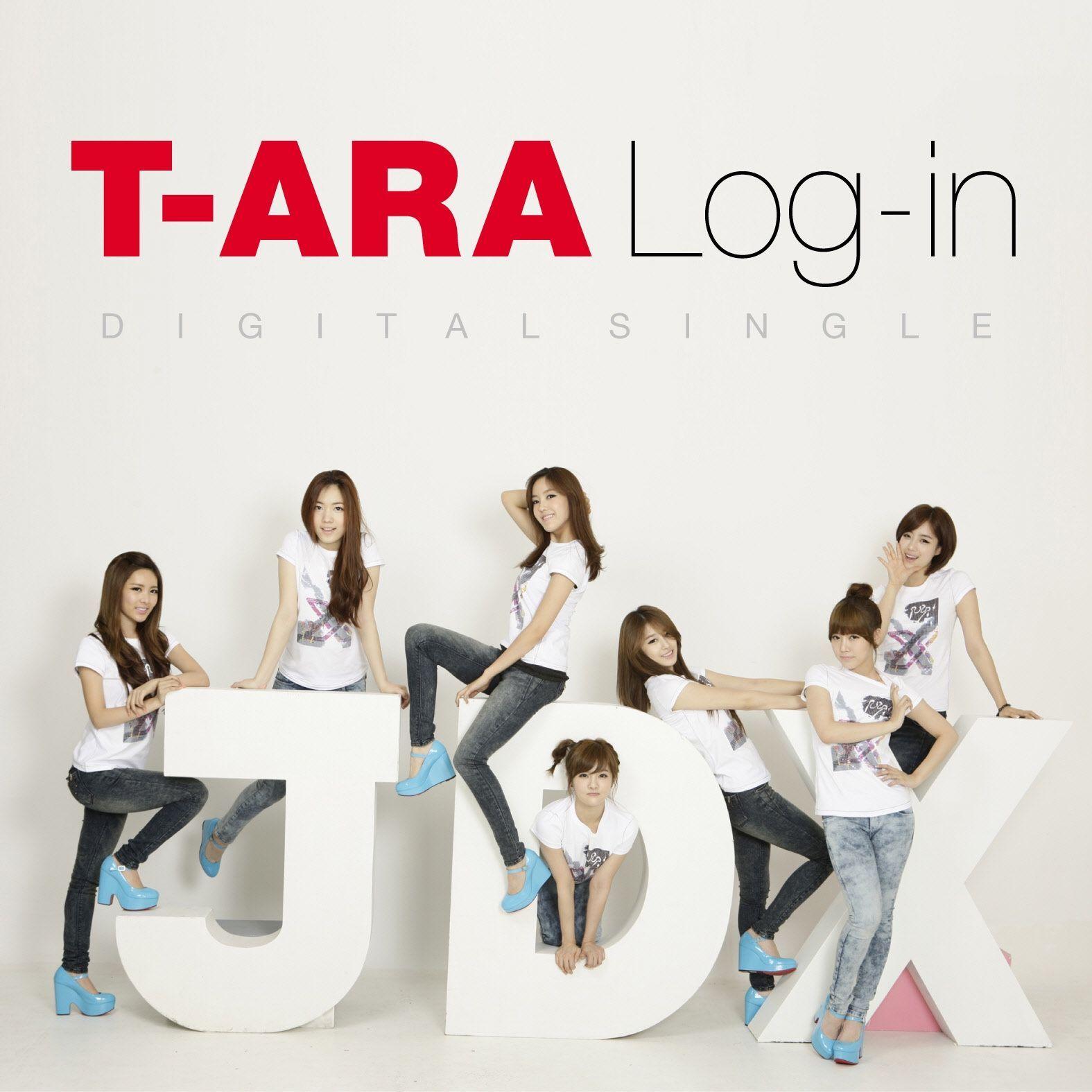 Portada del álbum "Log-In", de T-ARA