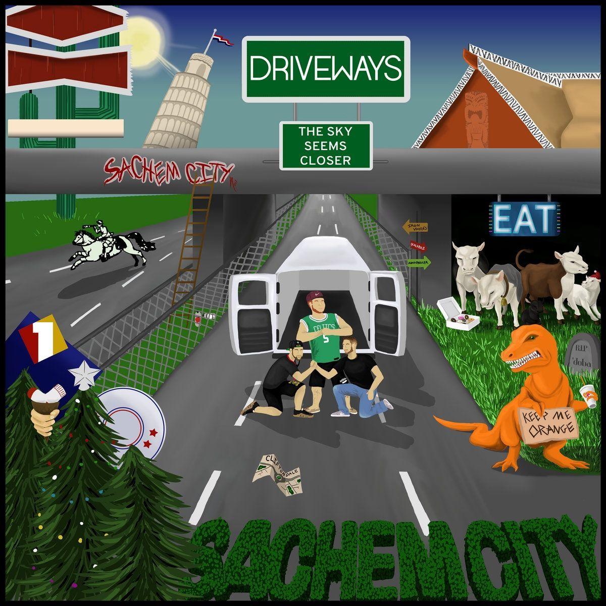 Capa do Single/EP "The Sky Seems Closer", de Driveways