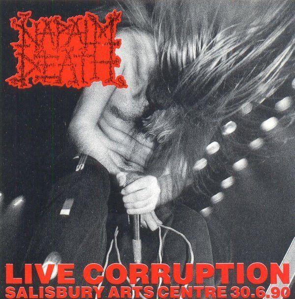 Portada de Álbum "Live Corruption", de Napalm Death