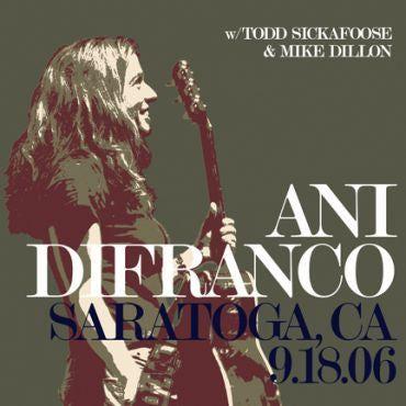 Capa do álbum "Saratoga, Ca 9.18.06", de Ani DiFranco
