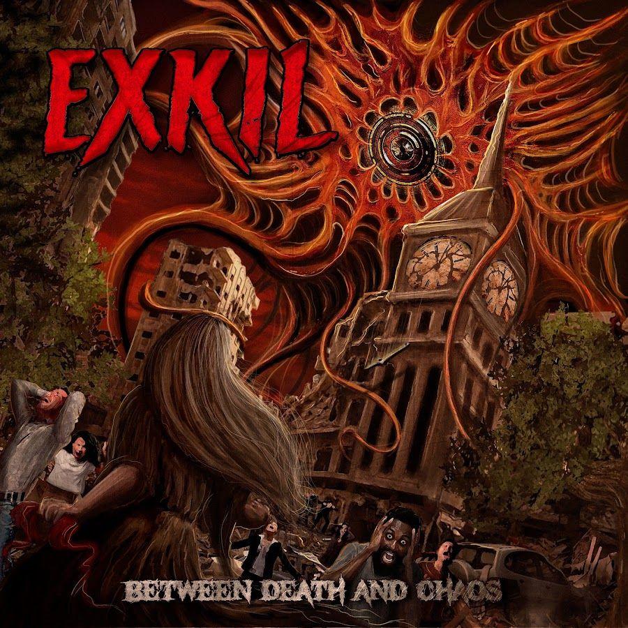 Capa do Single/EP "Between Death And Chaos", de Exkil