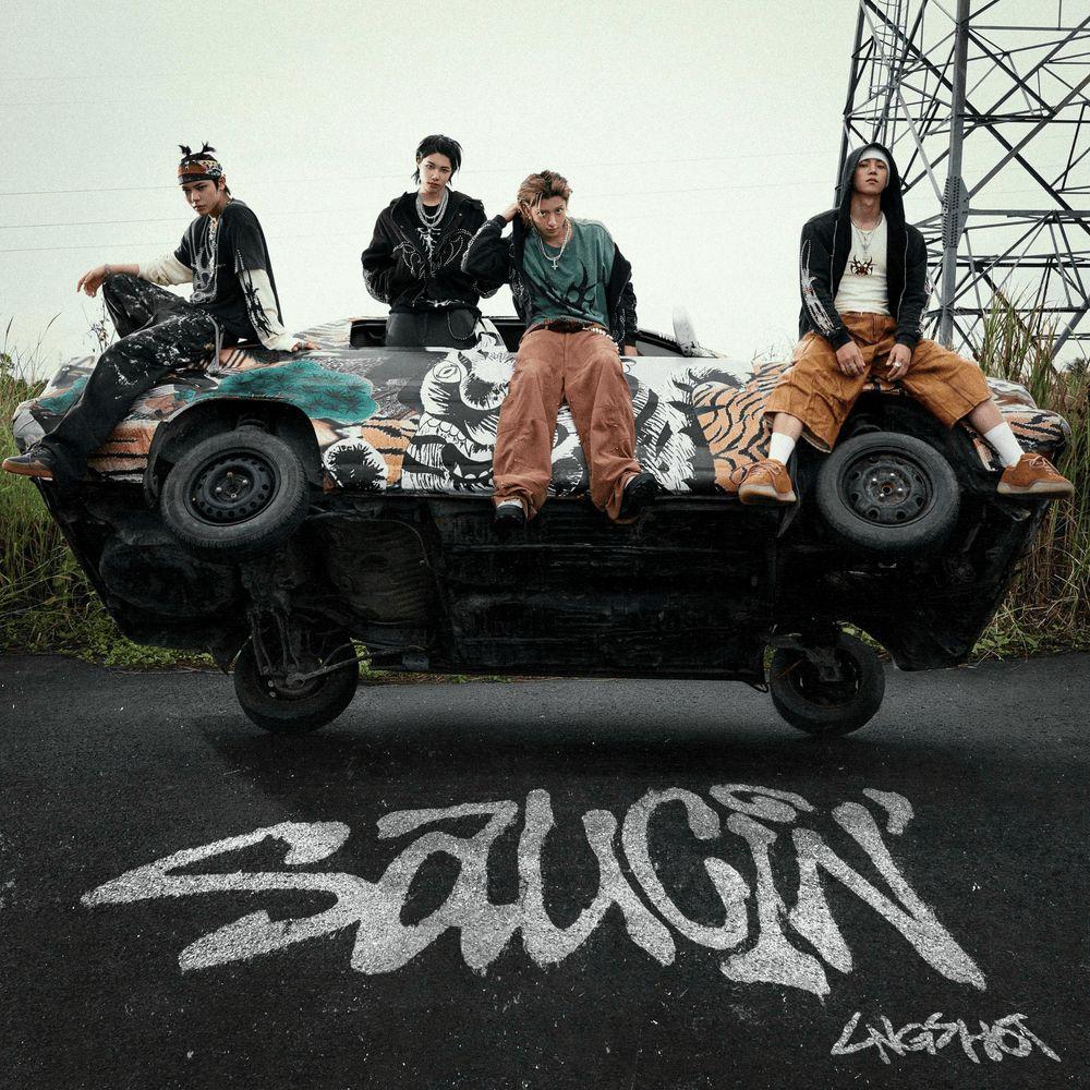 Portada de Sencillo/EP "Saucin'", de LNGSHOT