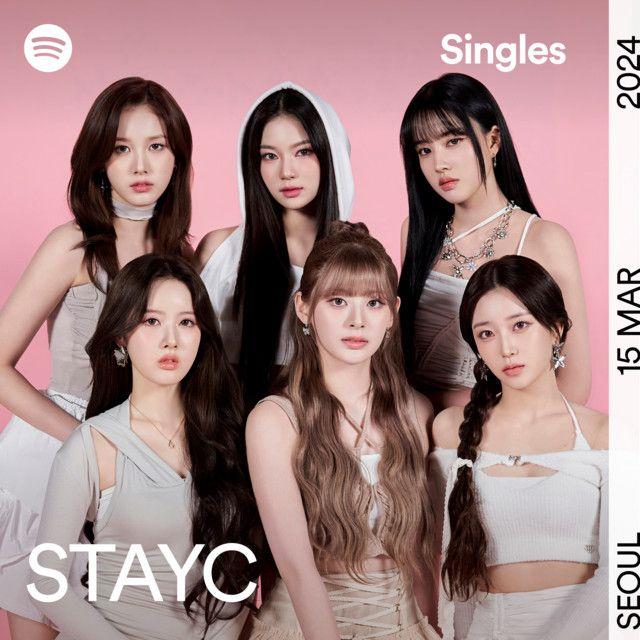 Portada del álbum "Fancy - Spotify Singles", de STAYC