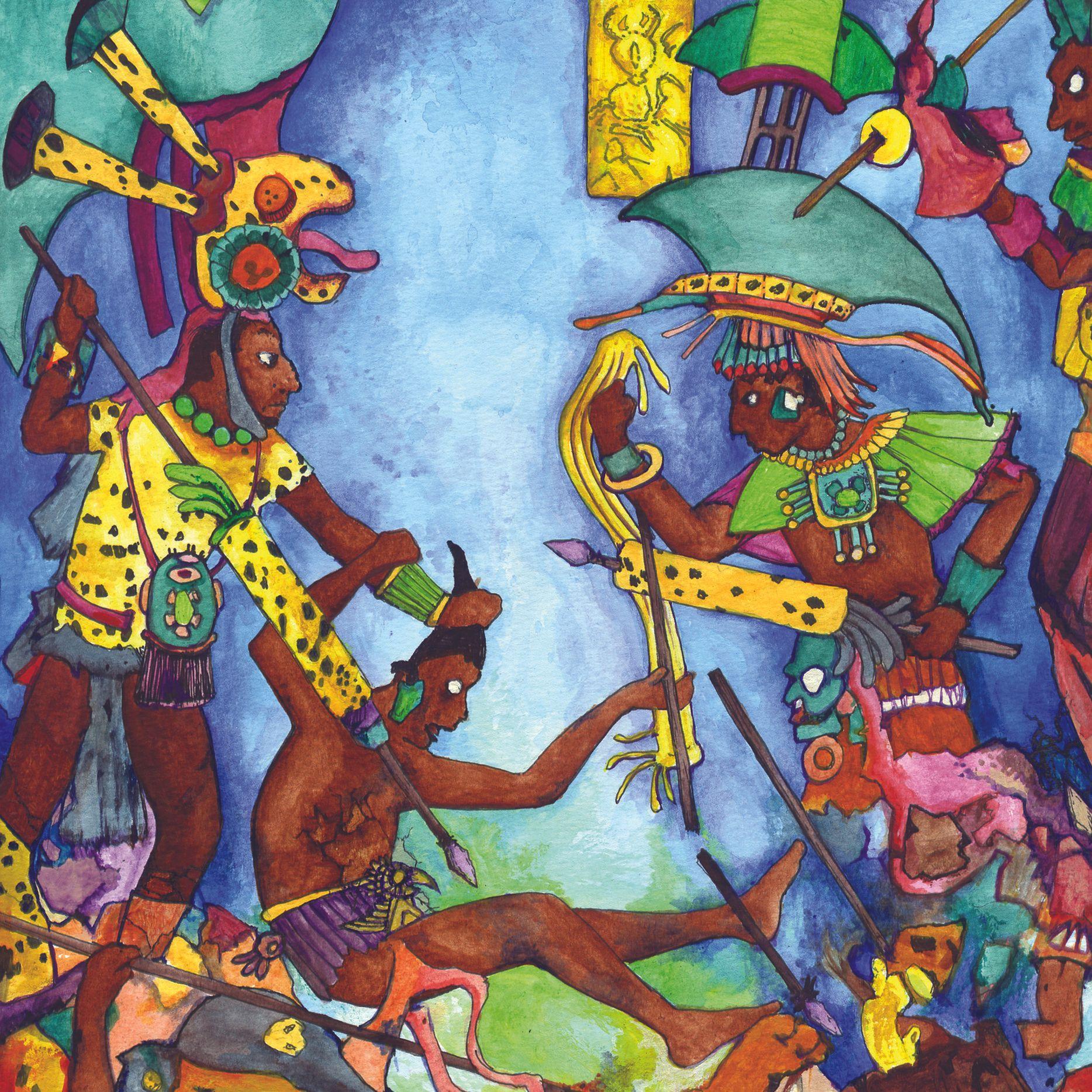 Capa do Álbum "Aq'ab'al", de Volahn