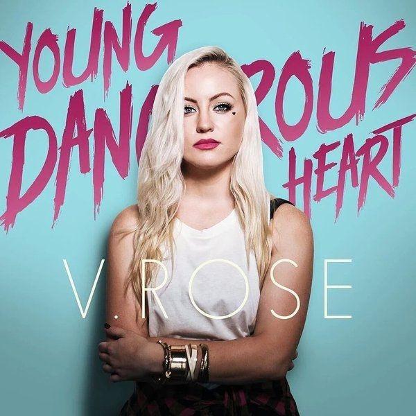 Capa do Álbum "Young Dangerous Heart", de V. Rose