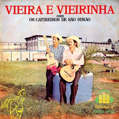 Portada de Álbum "Com os Catireiros de Sáo Simáo", de Vieira e Vieirinha