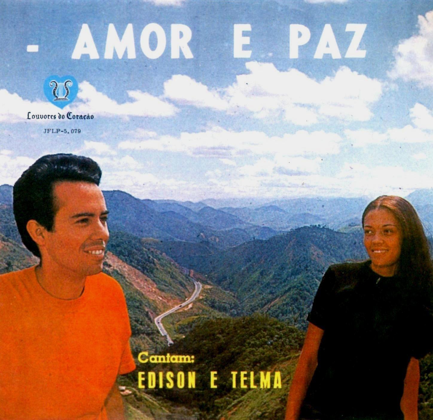 Capa do álbum "Amor e Paz", de Édison e Telma