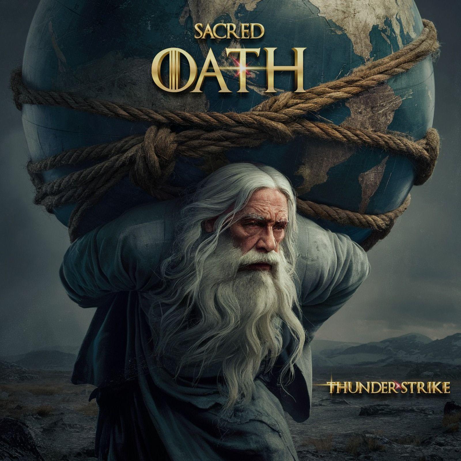 Album cover of "Sacred Oath" by Thunder Strike