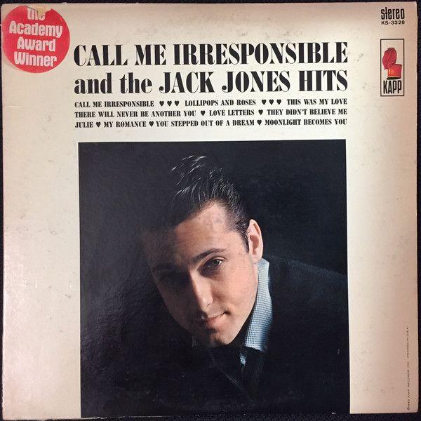Capa do Álbum "Call Me Irresponsible", de Jack Jones