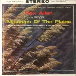 Portada de Álbum "Sings Melodies Of The Plains", de Rex Allen