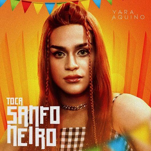 Portada de Sencillo/EP "Toca Sanfoneiro", de Yara Aquino