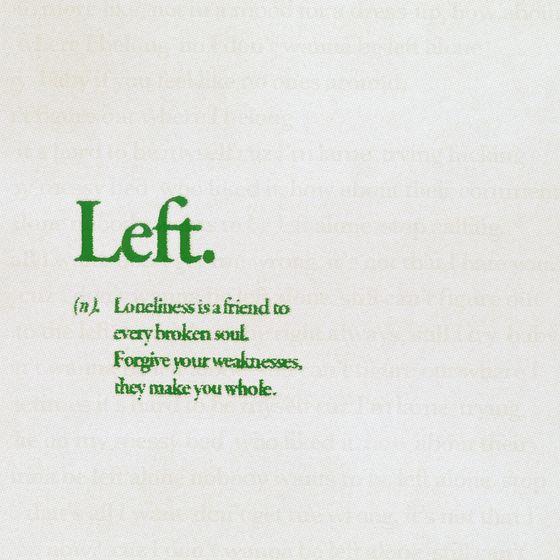 Capa do Single/EP "LEFT", de HA:TFELT